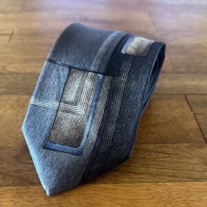Arrow Black and Gray Geometric Men's Tie